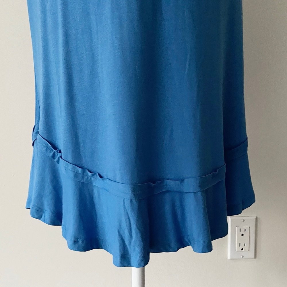 Maison Jules | Blue Ruffle Hem Sleeveless Dress *NWT* - Picture 5 of 12
